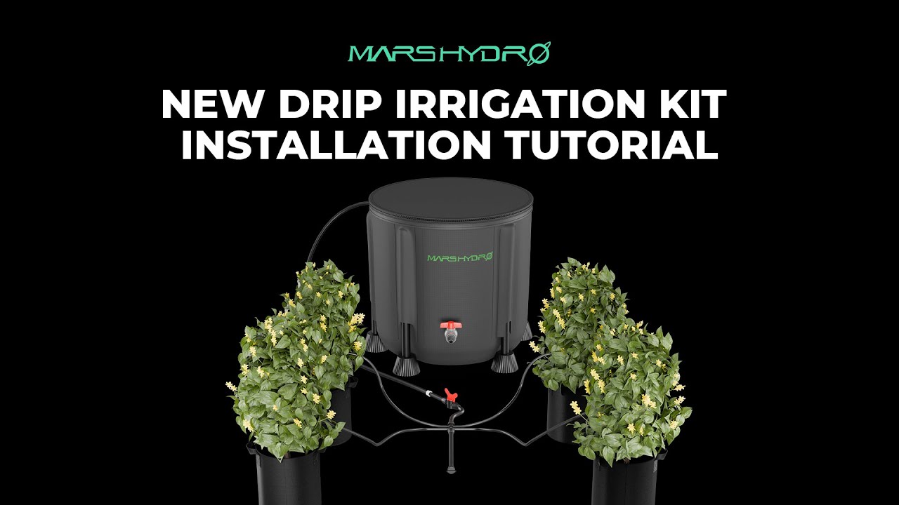 How to Install the Mars Hydro New Foldable Bucket Drip Irrigation System
