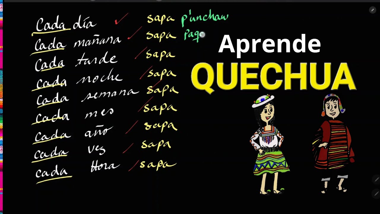 como se dice cada día en QUECHUA? #quechua