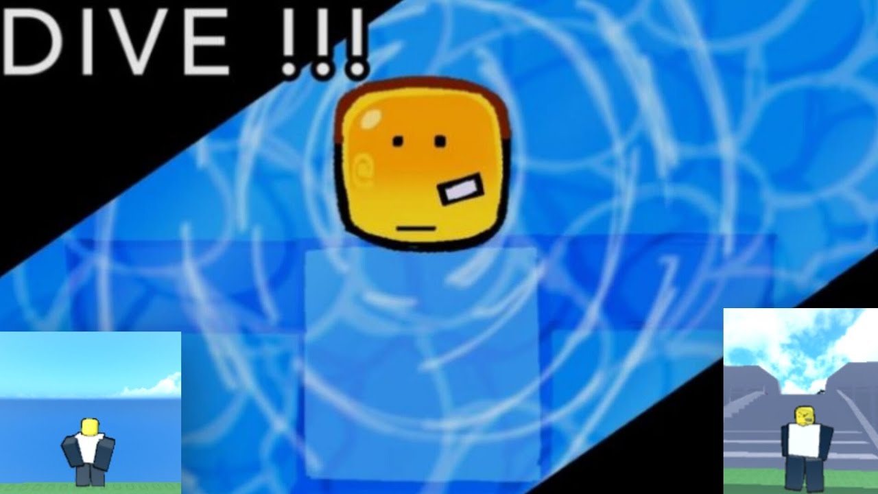 Jogando dive/mergulho no Roblox 