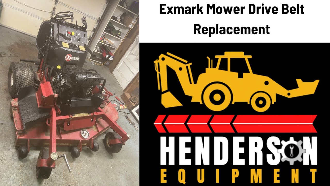Exmark Stand up Mower Drive Belt Replacement