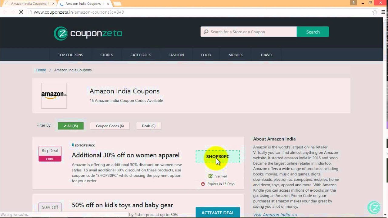 Save money with Amazon India Coupons