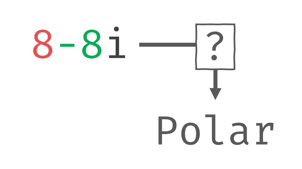 Complex Numbers in Polar Form - Converting 8-8i into Trigonometric Form | Glass of Numbers