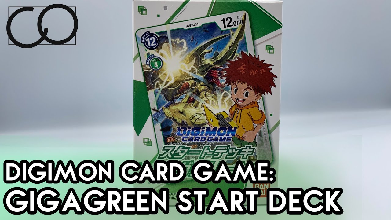 Giga Green Starter Deck Unboxing/Review (Digimon Card Game)