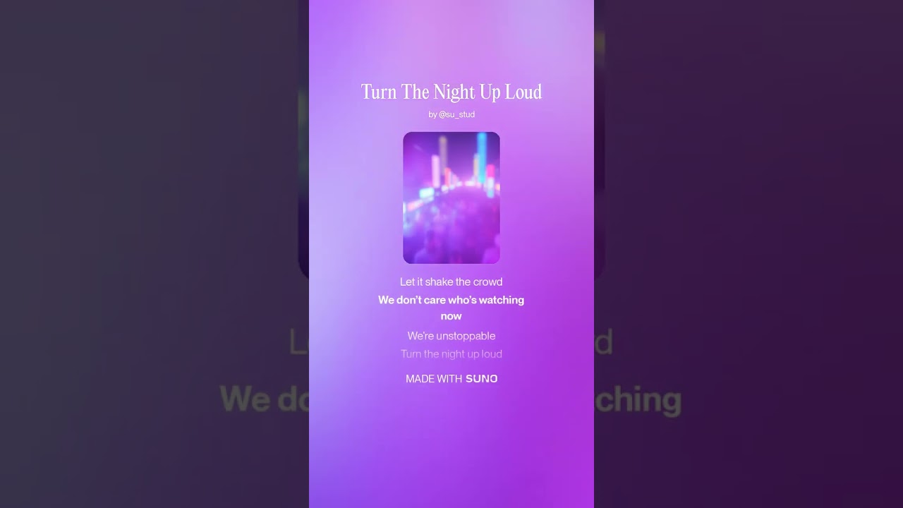 Turn The Night Up Loud