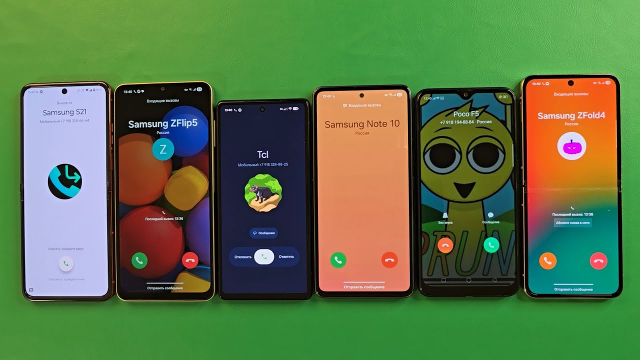 Guess Who's Incoming calls Samsung Galaxy Z Flip 4 Motorolla Razr 50 Pixel 6A Oppo A5S Samsung A54