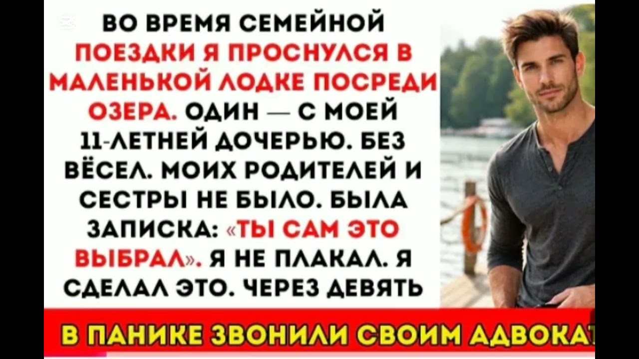 Моя семья оставила нас посреди озера— они думали, что мы никогда не вернёмся, но...