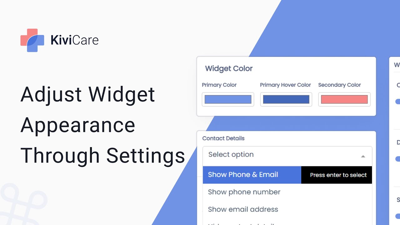Adjust Widget Appearance through the Settings | Iqonic Design