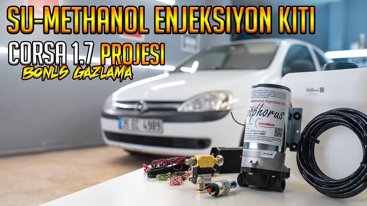 Opel Corsa 1.7'ye Bosphorus Innovations Su - Methanol Enjeksiyon Kiti Taktık / Gazlama Testi