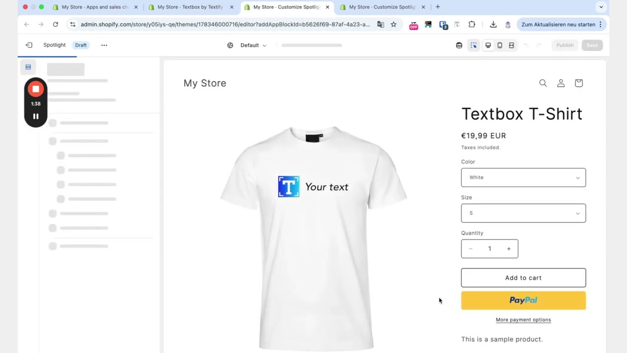 Theme setup &ndash; Textify Tutorial: textbox, textfield and product options for Shopify