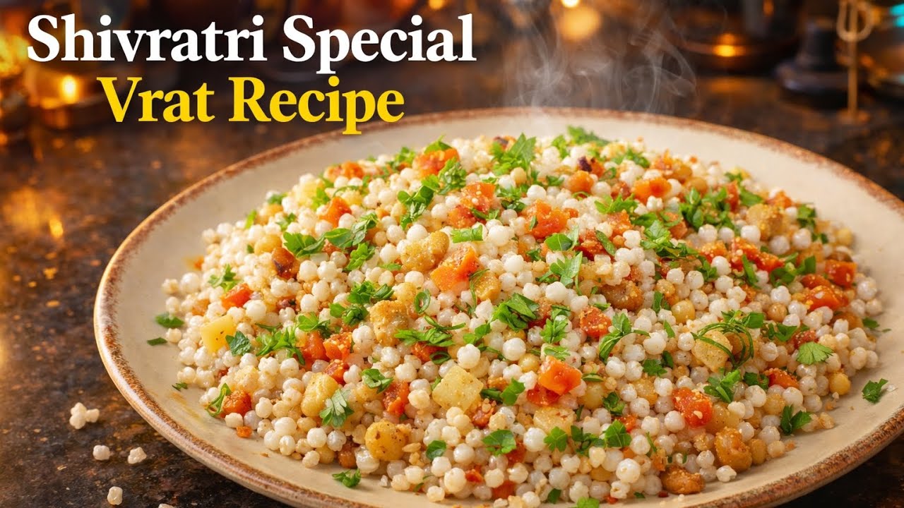 Sabudana Khichdi Recipe for Fast | Shivratri Special Vrat Recipe #shivrartri #youtubevideo #fasting