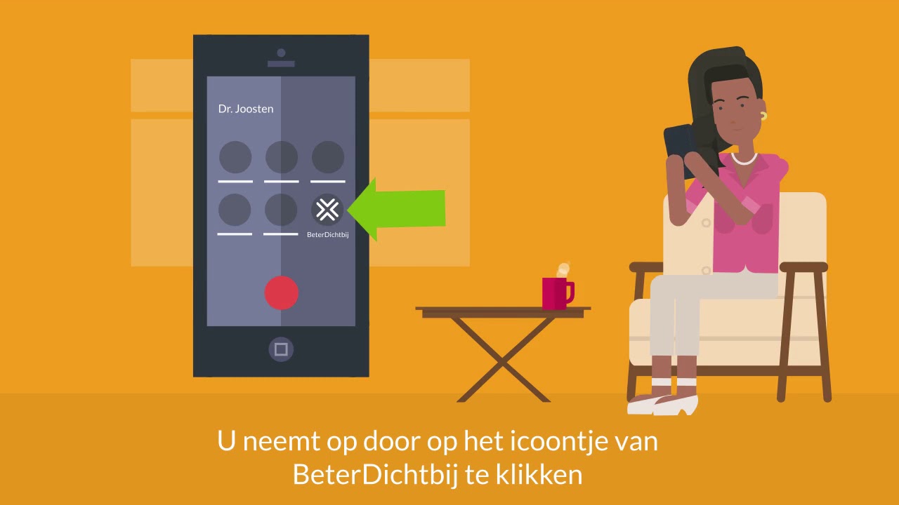 Berichten sturen en beeldbellen de met BeterDichtbij app