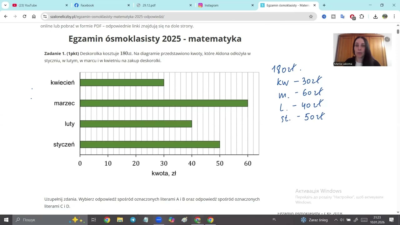 Egzamin Ósmoklasisty z matematyki2025#matematyka #egzamin#8klasa#korepetycje#przygotowaniedoegzaminu