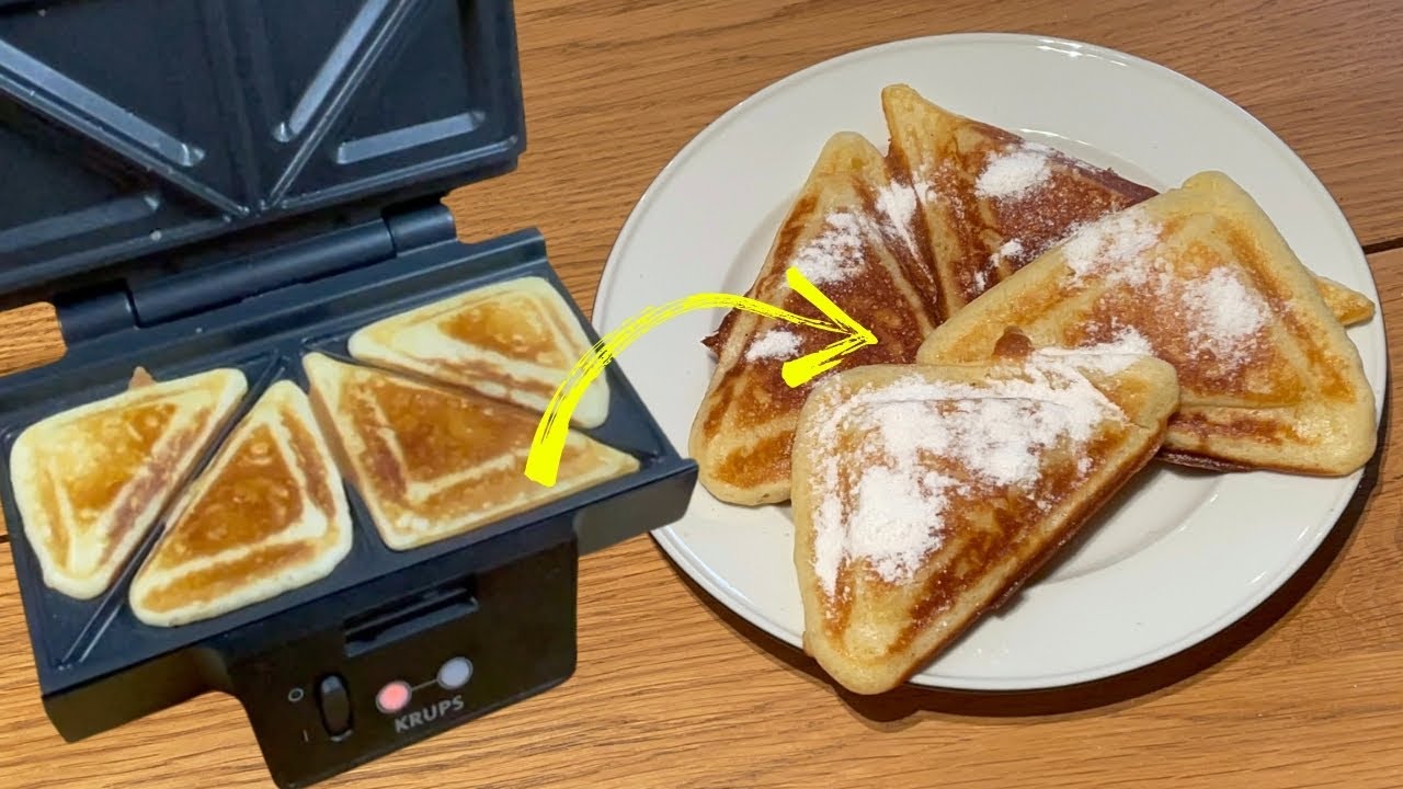 Waffeln im Sandwichmaker - Easy tea cake in sandwich maker