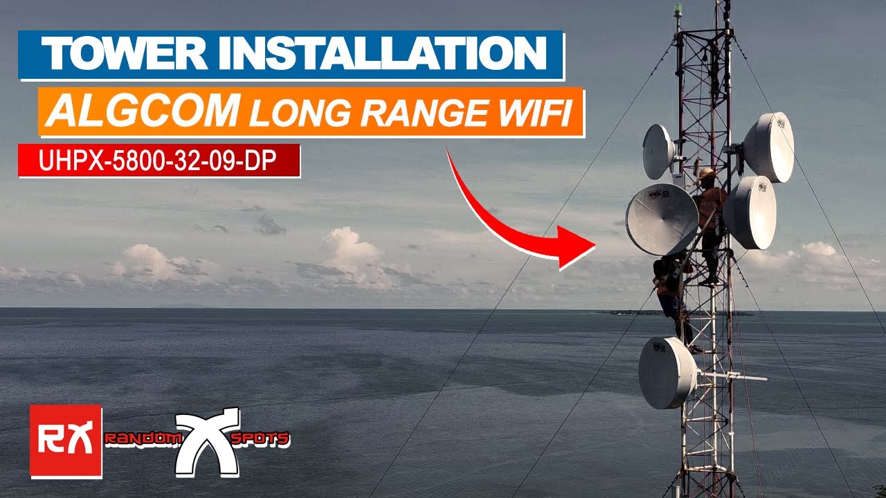 ALGCOM Long Range WIFI Dish INSTALLATION  With Mimosa B5C (UHPX-5800-32-09-DP)