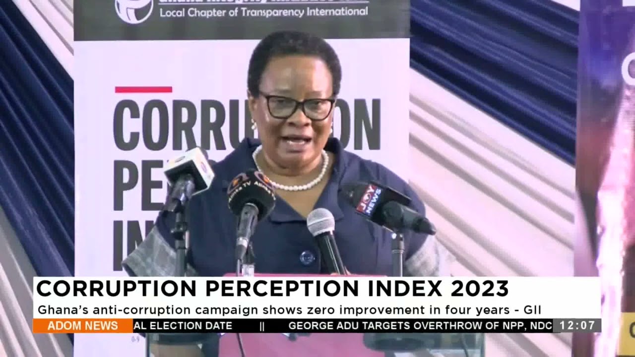 Corruption Perception Index: Ghana's anti-corruption campaign shows zero improvement in four years.
