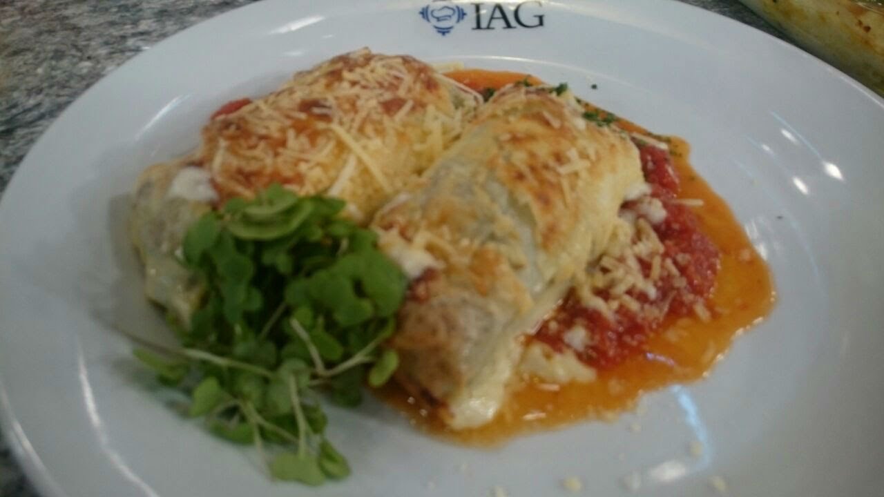 Receta de hoy: canelones de carne gratinados