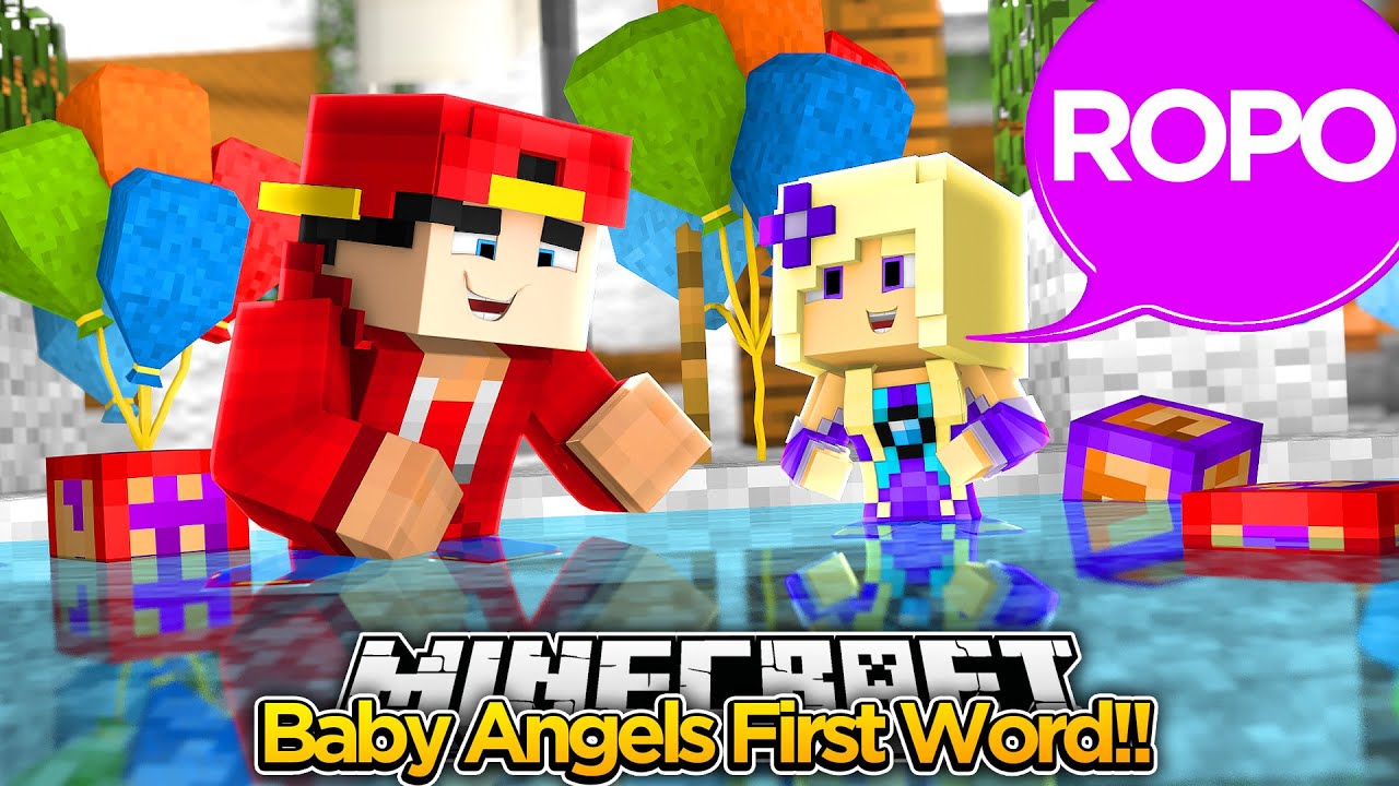 Minecraft Adventure - BABY ANGELS FIRST WORD!!!!