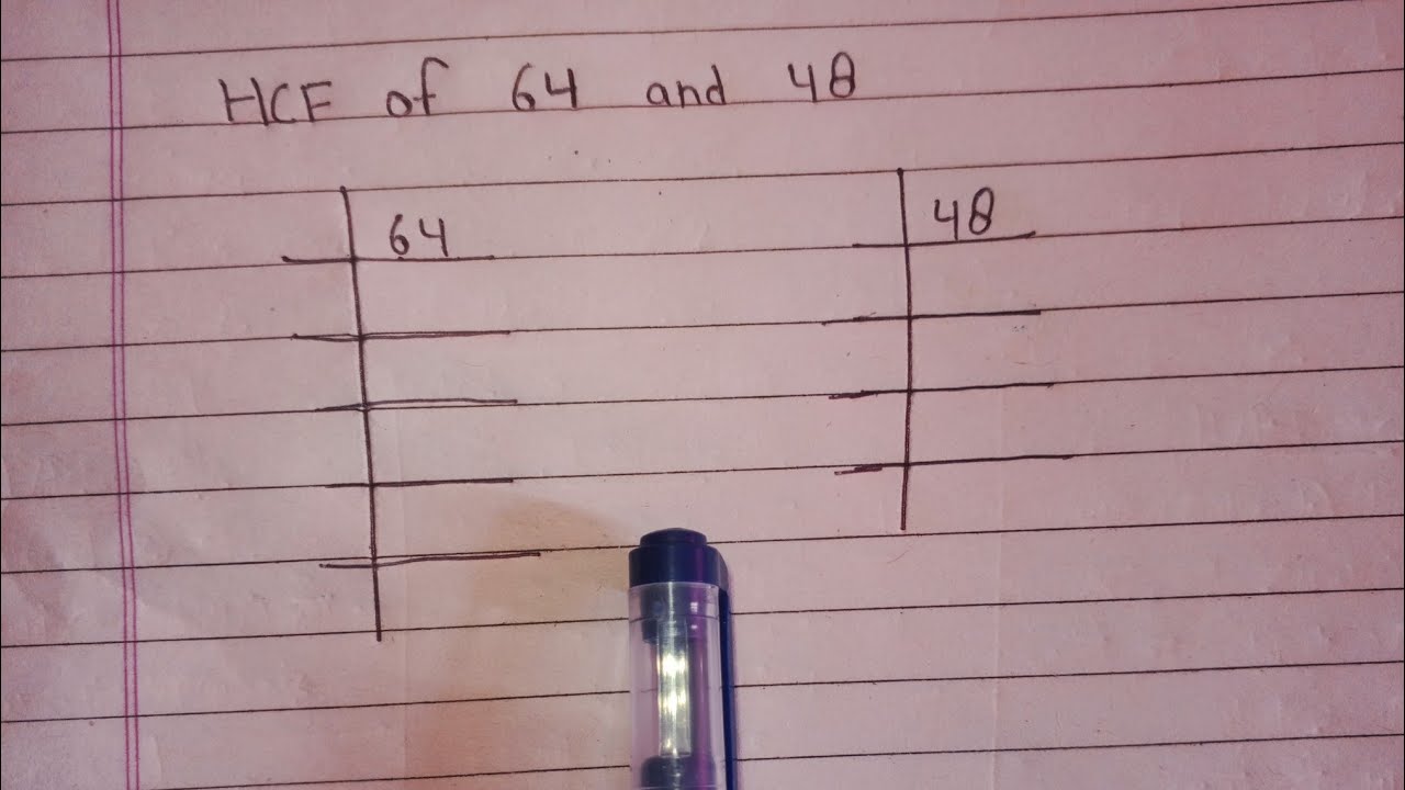 hcf of 64 aur 48 / by prime factorisation method