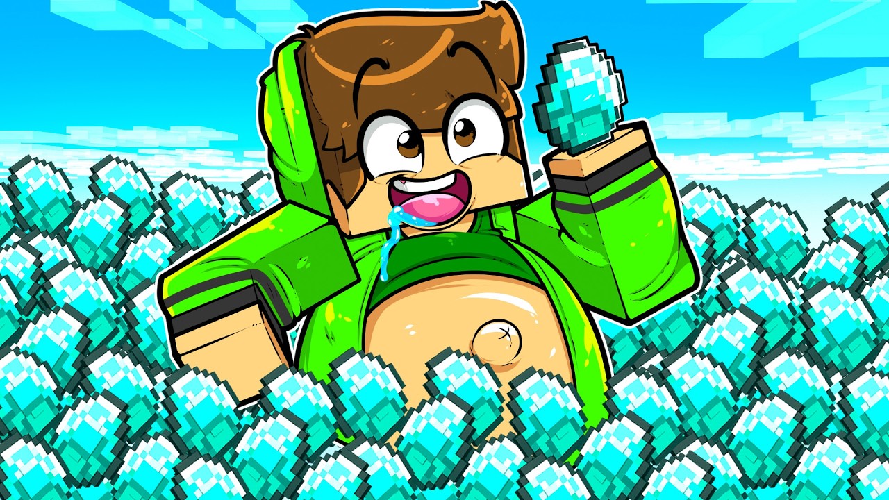 CADRES съел 1.000.000 АЛМАЗОВ в Minecraft!