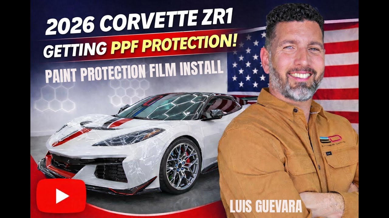 2026 Corvette ZR1 Paint Protection Film (PPF) Installation at Extreme Detail Garage