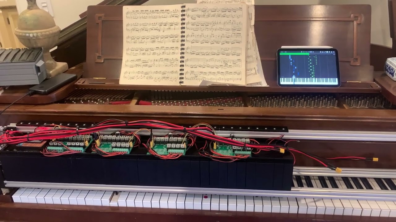 DIY Player Piano Part of the 3rd Movement of the Moonlight Sonata.