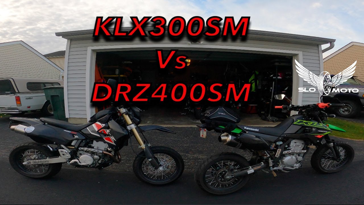 KLX300SM Vs DRZ400SM Shootout. Which is the better choice?