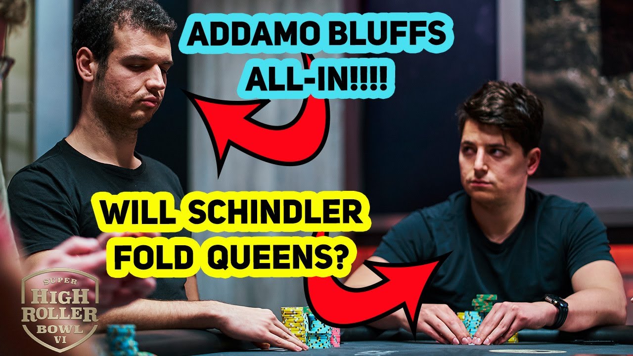 $300,000 Buy-In Poker Tournament: All-in Bluff vs Pocket Queens