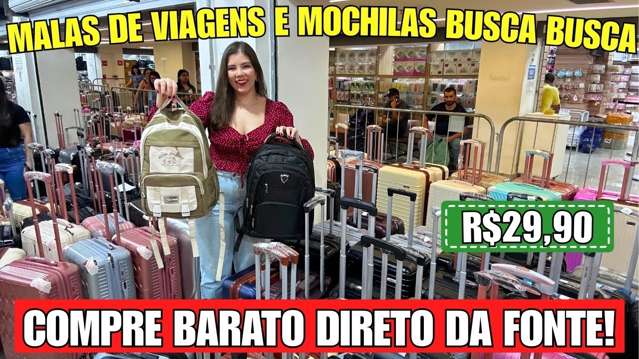 MALA DE VIAGEM E MOCHILAS NO BUSCA BUSCA | TOUR COMPLETA MOSTRANDO OS MELHORES PREÇOS!