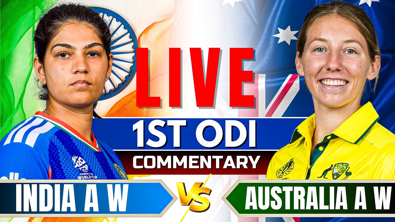 🔴Live: India A Women vs Australia A Women | 1st ODI | Live Commentary | Live cricket match today
