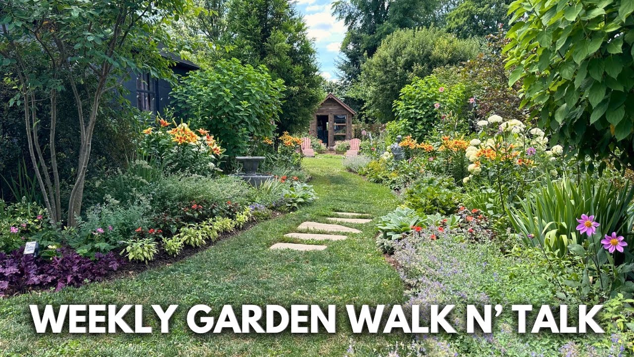 July Garden Tour / Lilies in Pots, Potager Garden, Edible Groundcovers, Hot Color Landscape