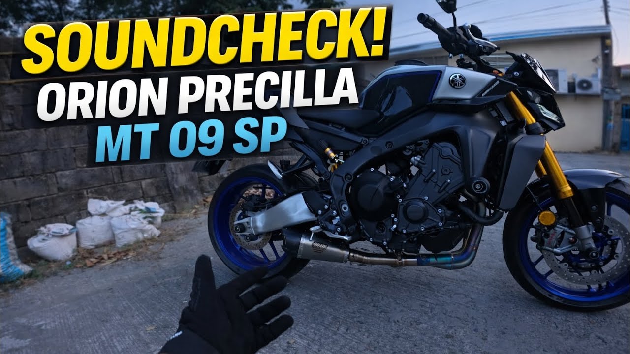 SOUNDCHECK! Orion Precilla Exhaust on MT 09 SP | Solid na tunog! | 4K