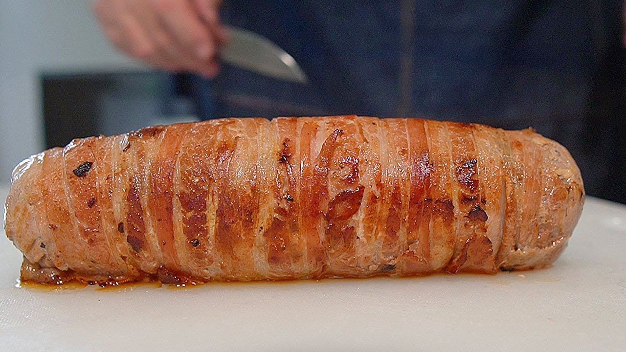 Fillet Mignon Pork Tenderloin wrapped in Smoked Bacon Sous Vide
