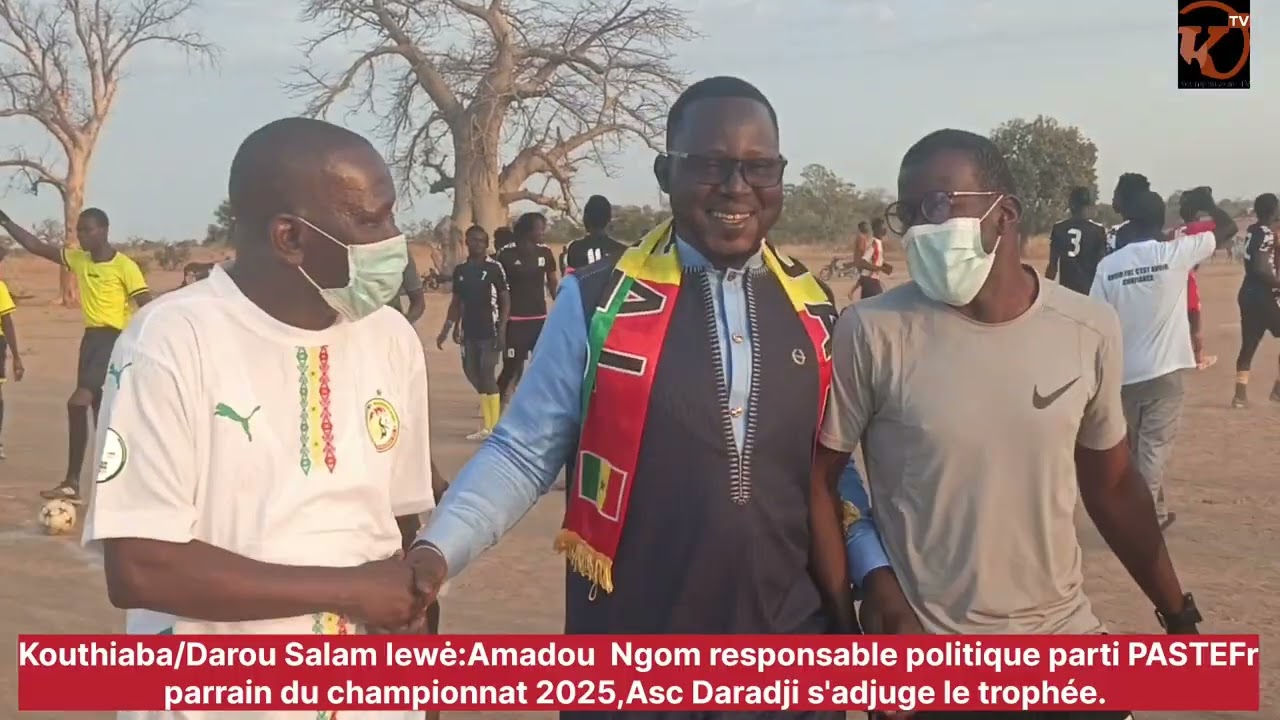 Kouthiaba/ Darou Salam Lėwė:Amadou Ngom responsable politique parti PASTEF parrain championnat 2025.