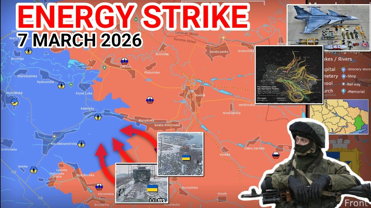 Russia Launches Major Strike on Ukraine&rsquo;s Energy Grid [7 March 2026]