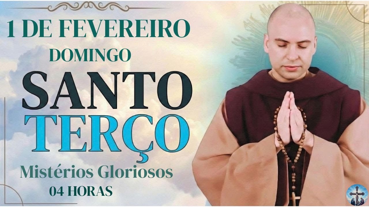 ORAÇÃO DO ROSÁRIO DE HOJE | Domingo, [2/1/2026] – Mistérios Gloriosos | 04 HORAS