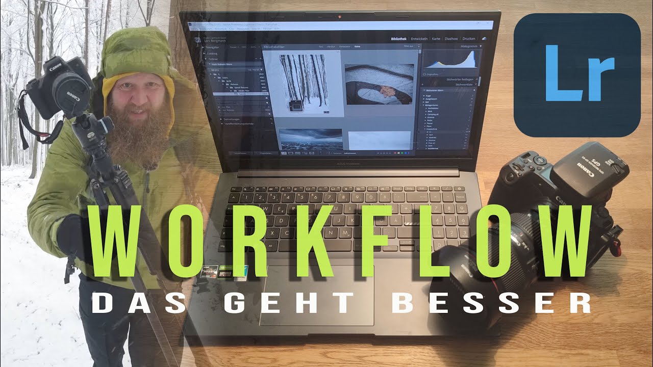 Das geht besser. Kamera, Laptop, Lightroom. Mein Foto Worklfow.