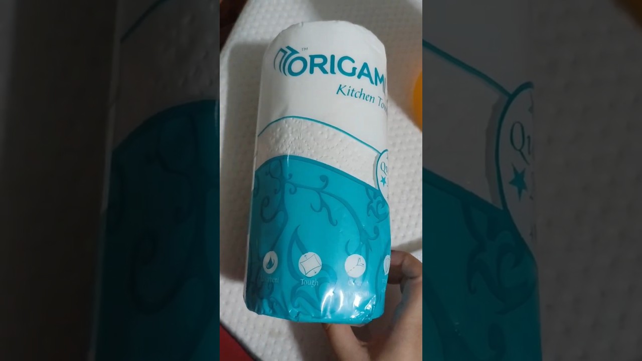 origami kitchen towels