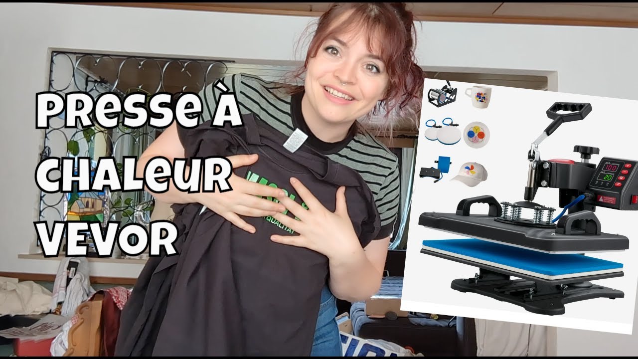 Crash Test ✦ Presse à chaleur pivotante de chez VEVOR