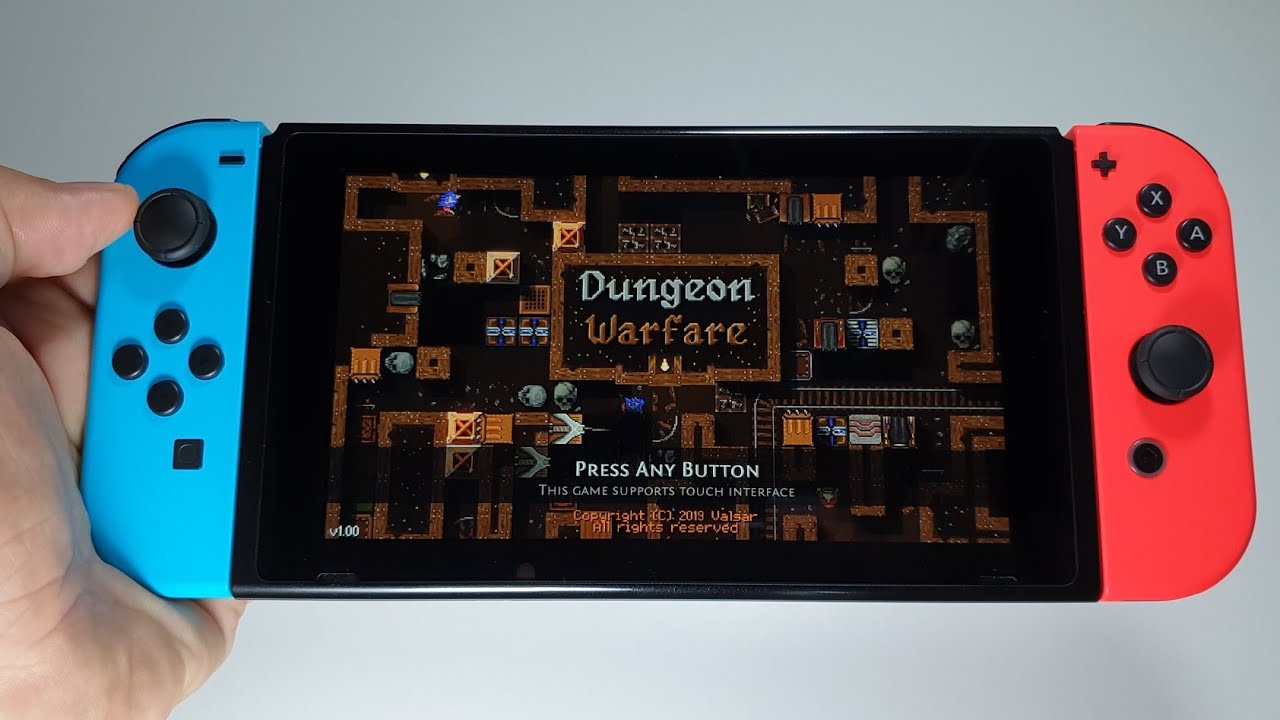 Dungeon Warfare Nintendo Switch handheld gameplay