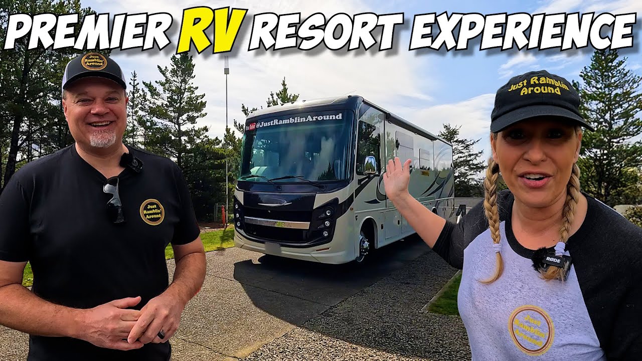 Это самые увлекательные курорты для автодомов? Обзор кемпинга: Premier RV Resort в Линкольн-Сити,...