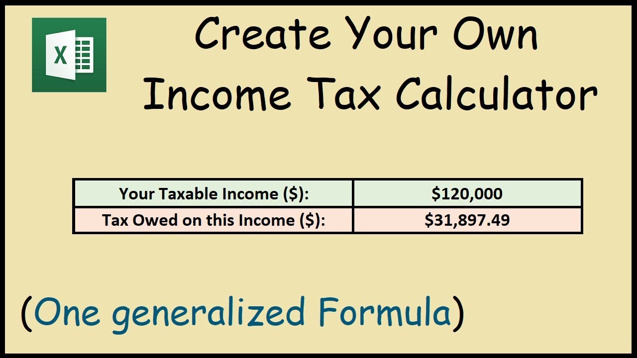 How to Create an Income Tax Calculator in Excel