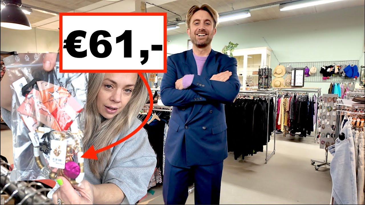 BRAM IN EEN KRINGLOOP OUTFIT! ZAK met VINTAGE SIERADEN &euro;61,- gekocht! Mystery bag ;)