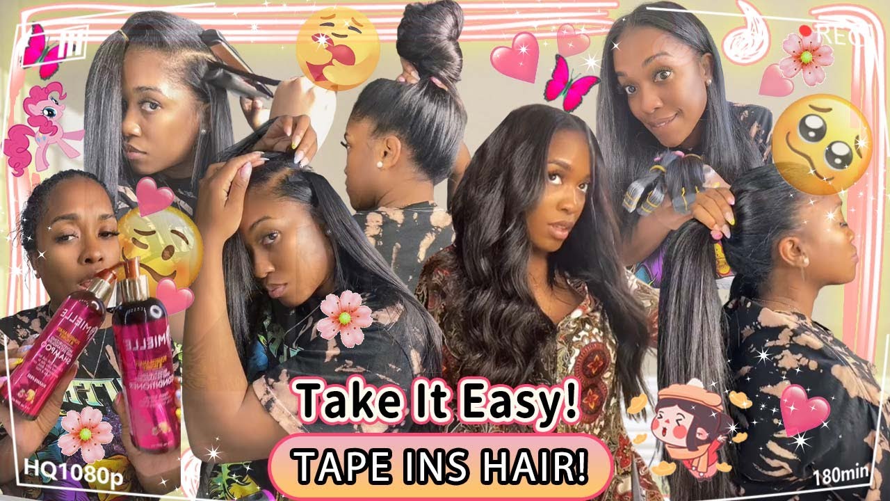 ✨Undetectable Tape Ins Extensions | Quick Installation + Natural Looking Ft.#Elfinhair