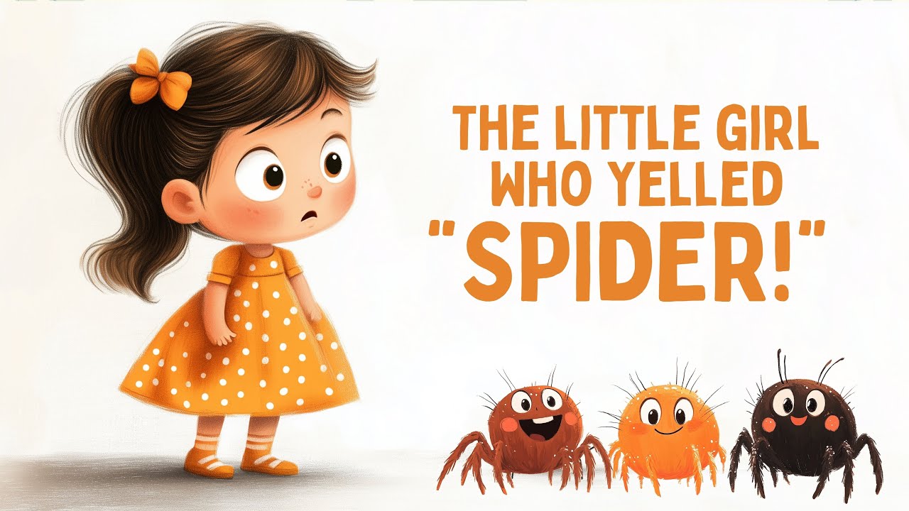 THE LITTLE GIRL WHO YELLED &ldquo;SPIDER!&rdquo; 🕷️ A Fun Bedtime Story for Children 📖✨