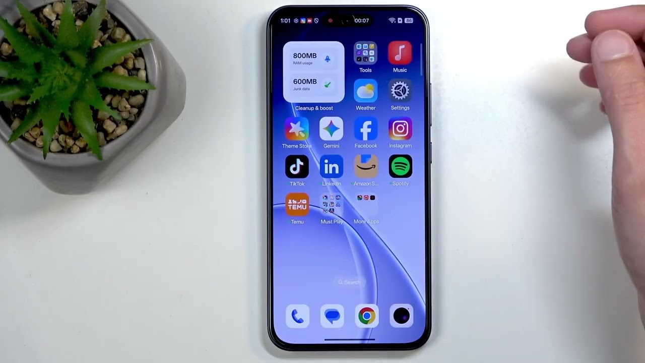 OPPO Reno15 FS – كيفية تسجيل الشاشة