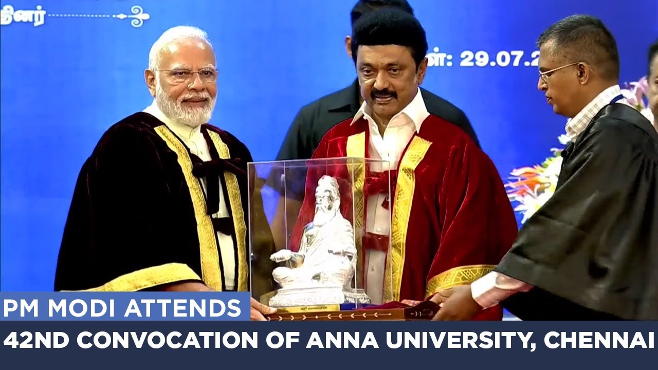 PM Modi attends 42nd Convocation of Anna University, Chennai