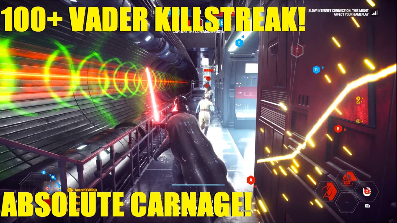 The BEST Vader Killstreak of 2024! 100+ killstreak! Absolute ownage! Star Wars Battlefront 2