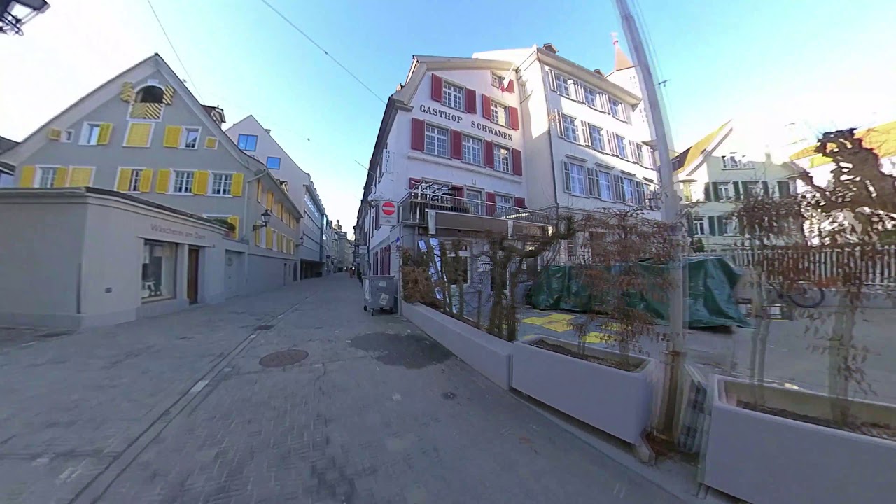 isvicre - Kanton  St. Gallen sehir icinde kisa bir tur