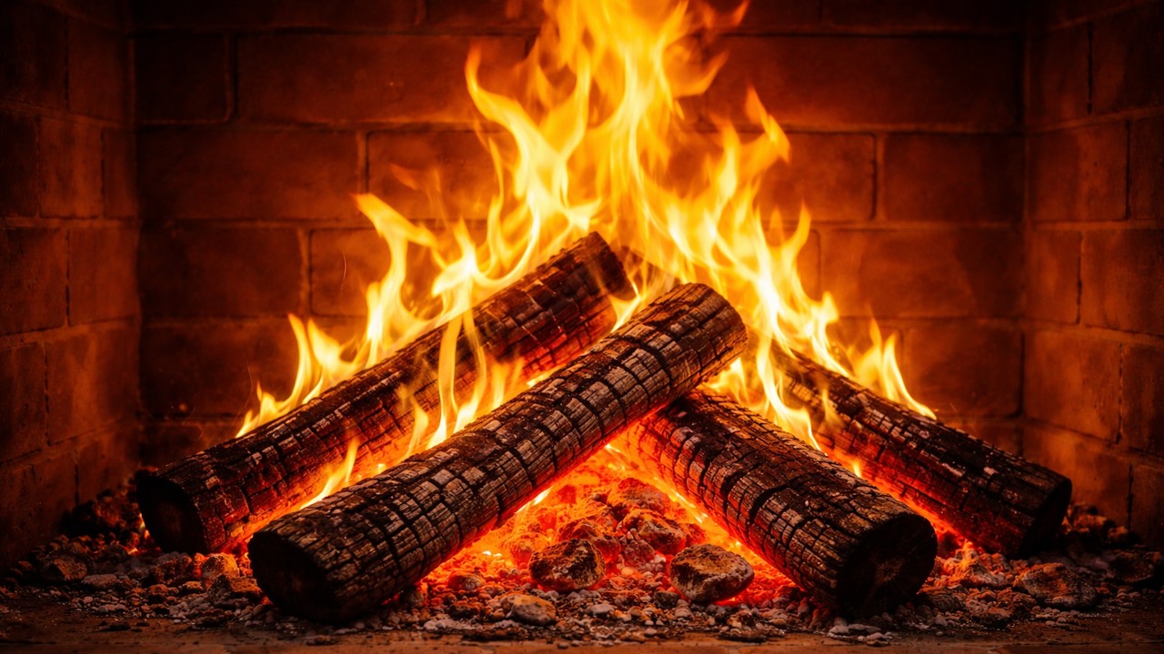 🔥 Relaxing Campfire – Cozy Fire Visual for Relaxation 4K | Chill Ambient TV