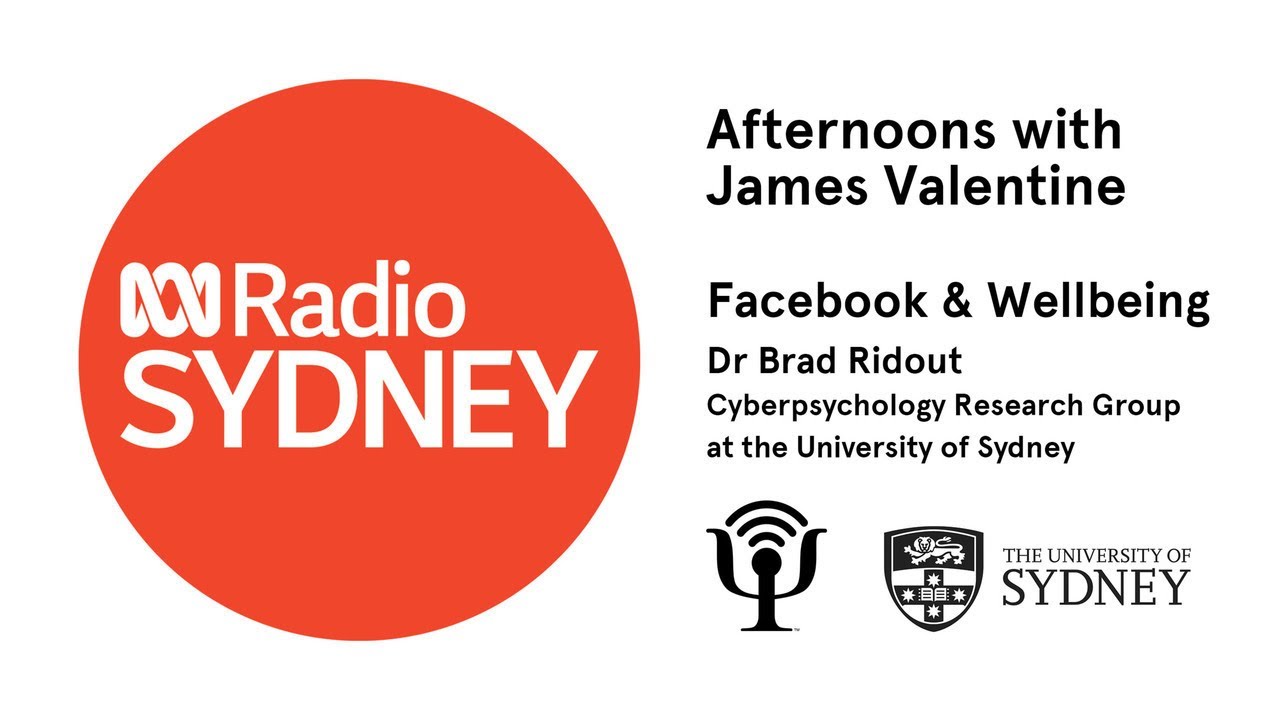 Facebook & Wellbeing - ABC Radio Sydney